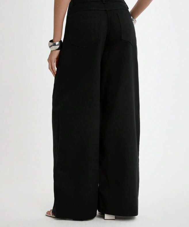 Black Patch Jeans