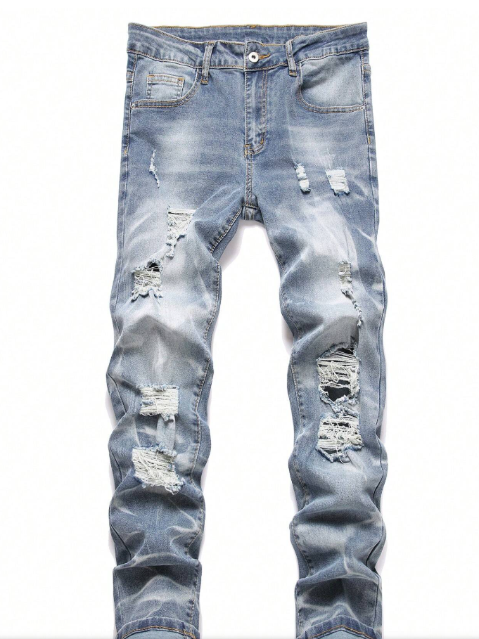 Paint Ripped Jeans