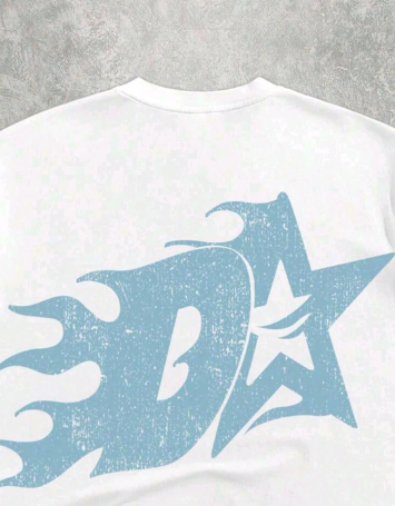 M.A White Blue