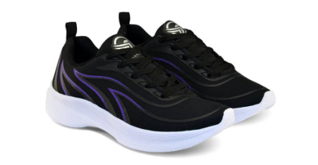 Shoes Black Purple