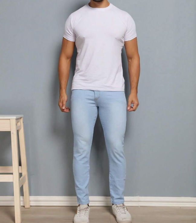 Gradient Camo Patch Jeans