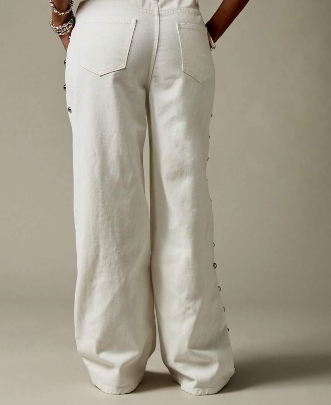 White Patch Jeans