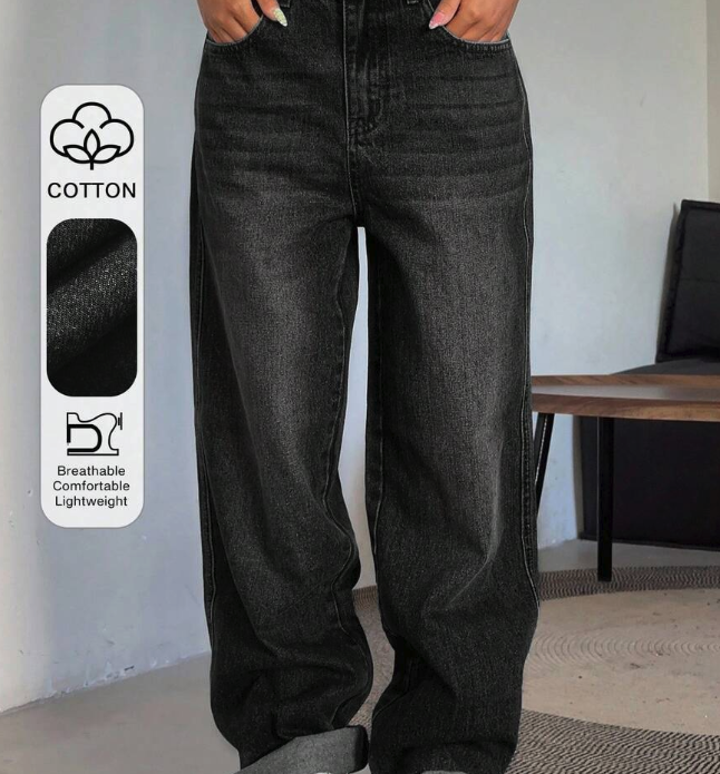 Black Patch Jeans