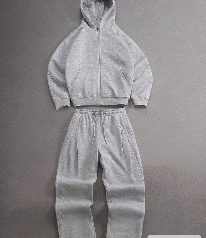 Relaxed Grey Tracksuit