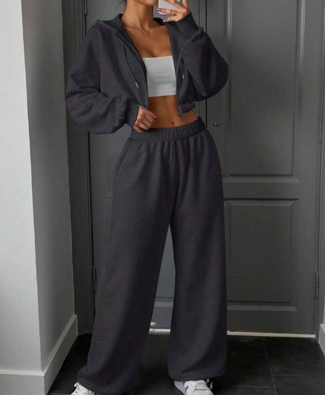 Black/Dark Grey Tracksuit