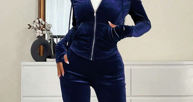 Navy Zip Hoodie
