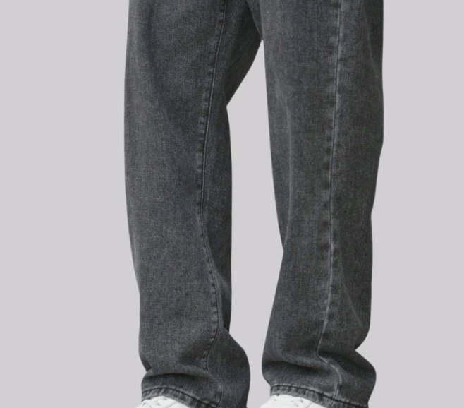 Ripped Grey Black Jeans