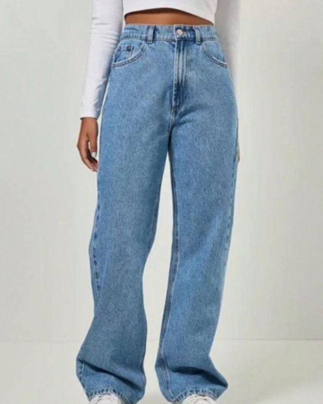 Staggered Blue Jeans