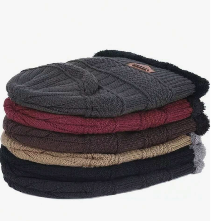 M Navy Beanie