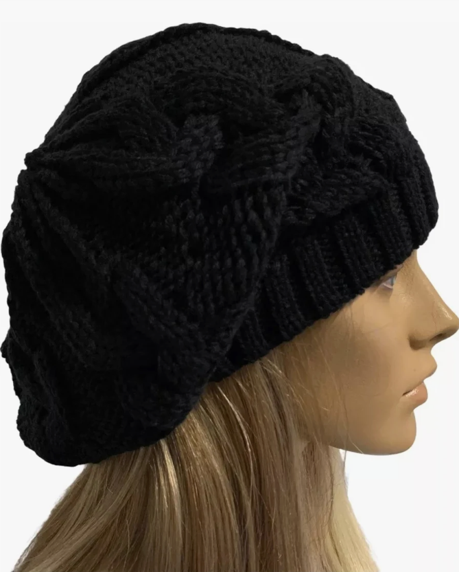 M Black Beanie