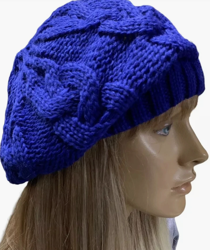 G Black Ribbed Beanie