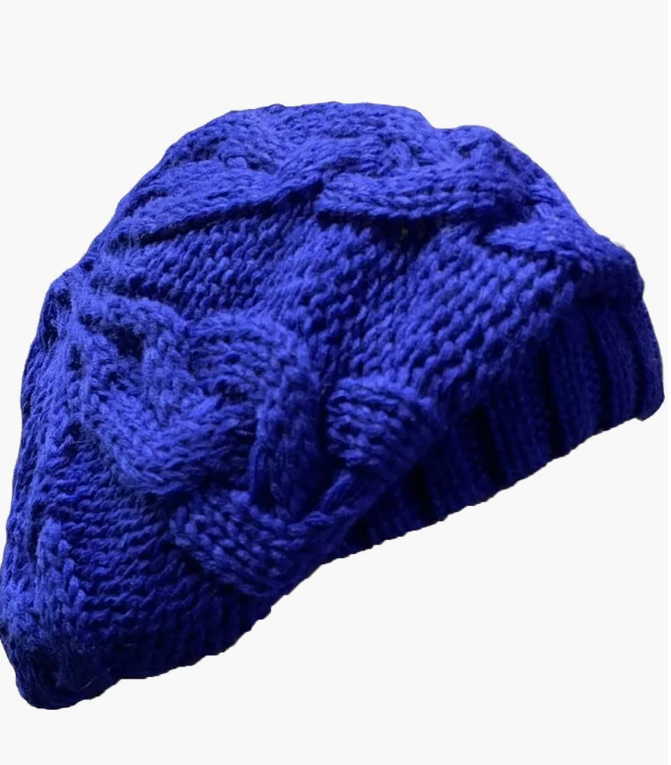 G Black Ribbed Beanie