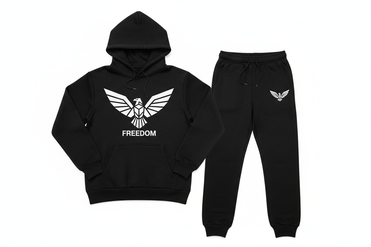 Full Black Tracksuit