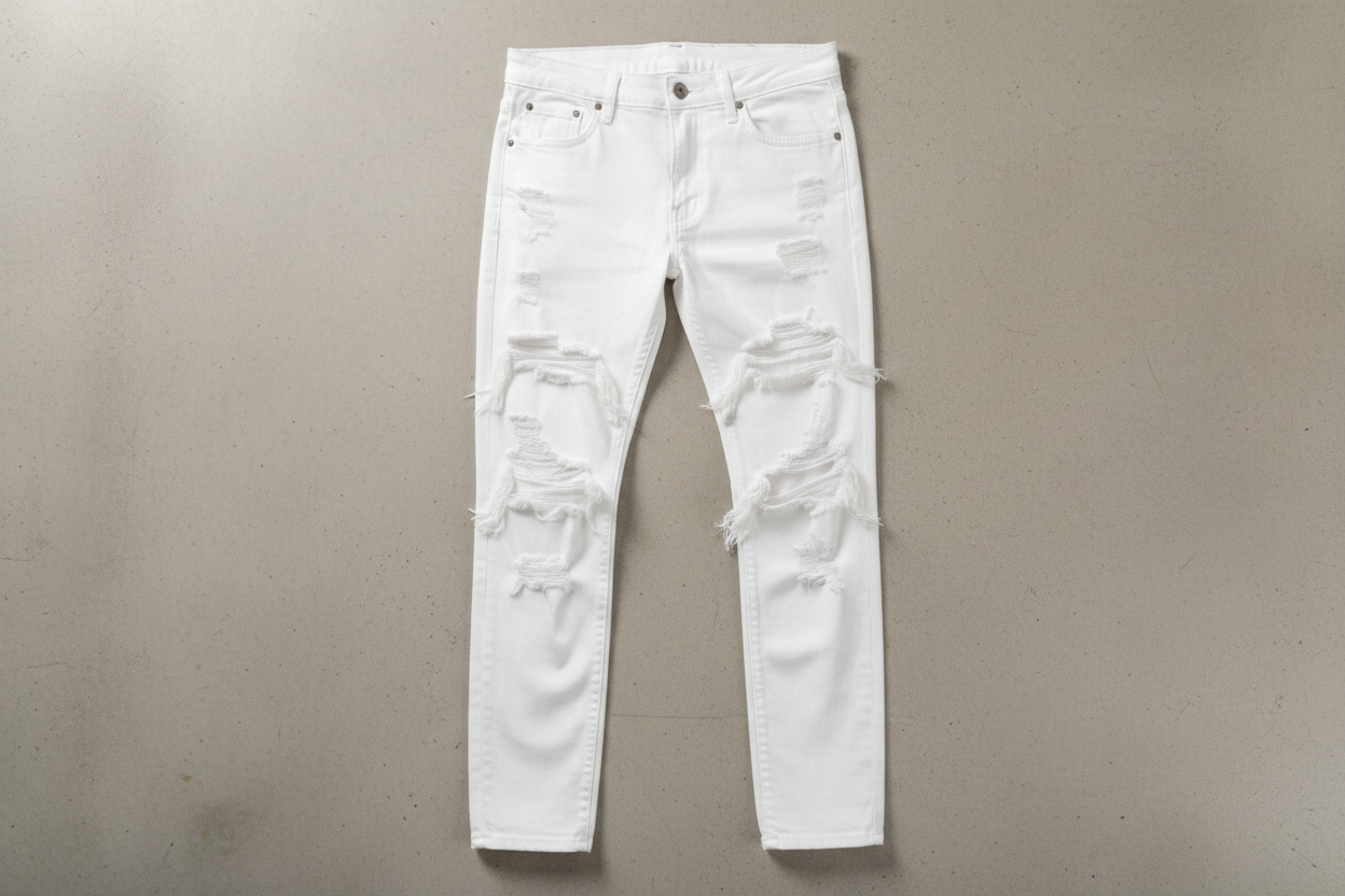 White Ripped Jeans