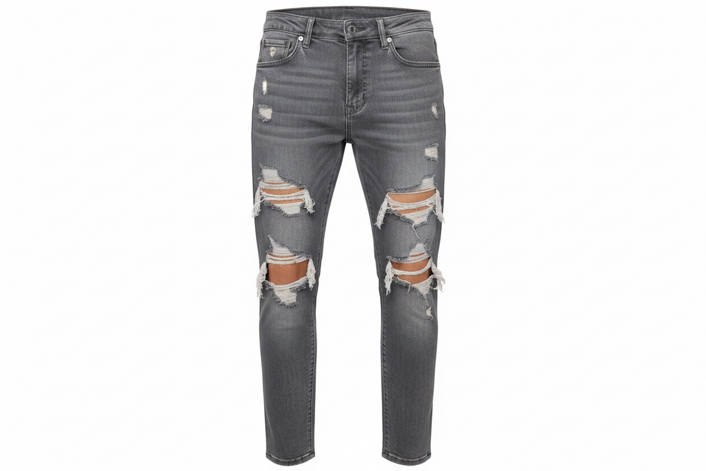 Grey Ripped Jeans
