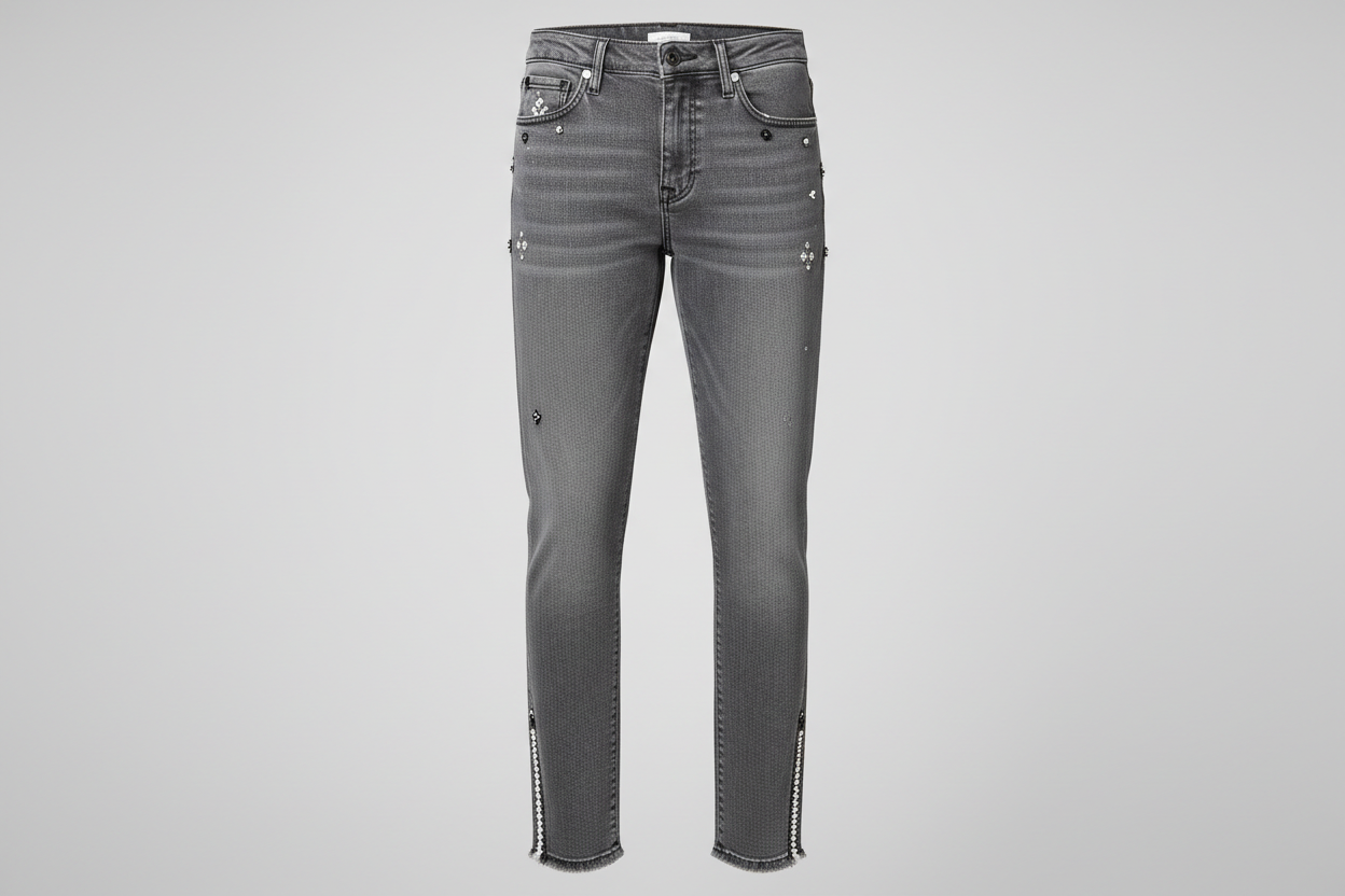 Grey Distressed Jeans
