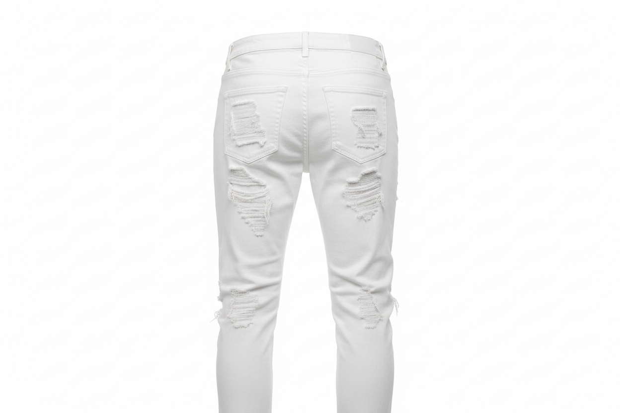 White Ripped Jeans