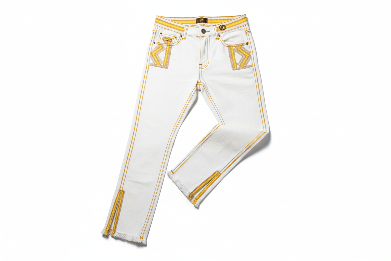 White Paint Jeans