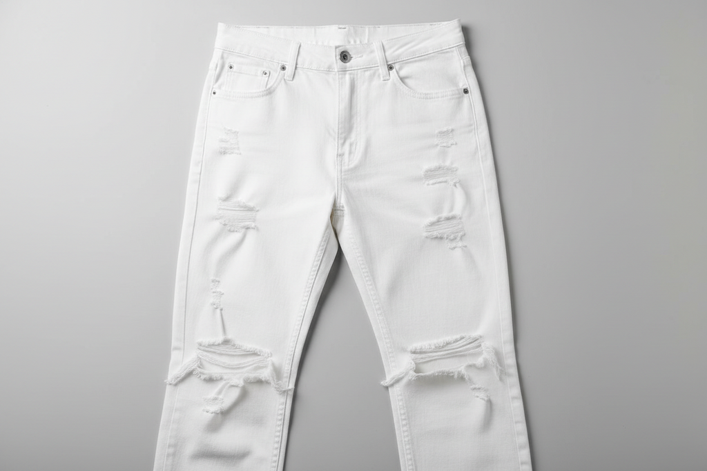 White Ripped Jeans
