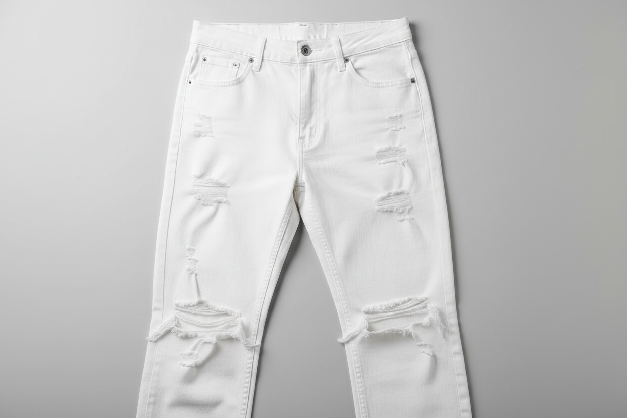 White Ripped Jeans